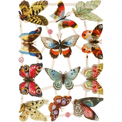 Bokmärken fjärilar (ej miniatyr)