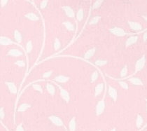 Tapet vita blad på rosa