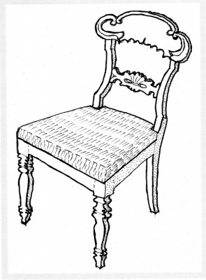 Stol  byggsats två stolar, Jenny Lind