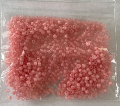 pärlor ca 2 mm, rosa